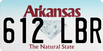 AR license plate 612LBR