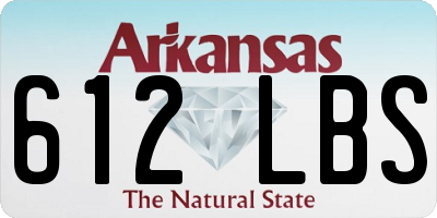 AR license plate 612LBS