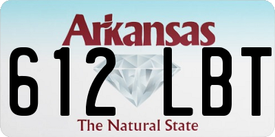 AR license plate 612LBT