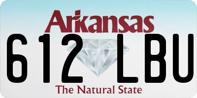 AR license plate 612LBU