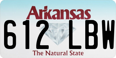 AR license plate 612LBW