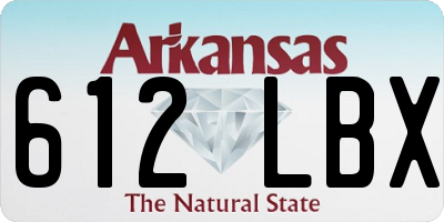 AR license plate 612LBX