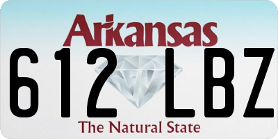AR license plate 612LBZ