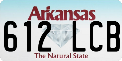 AR license plate 612LCB