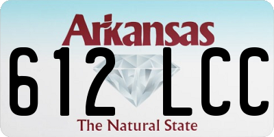 AR license plate 612LCC