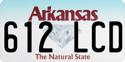 AR license plate 612LCD