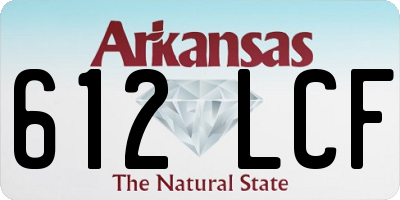 AR license plate 612LCF
