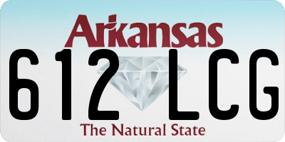 AR license plate 612LCG
