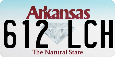 AR license plate 612LCH