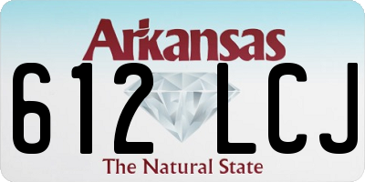 AR license plate 612LCJ