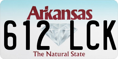AR license plate 612LCK