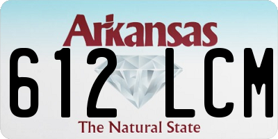 AR license plate 612LCM