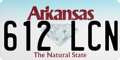 AR license plate 612LCN