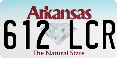 AR license plate 612LCR