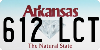 AR license plate 612LCT