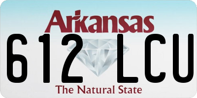 AR license plate 612LCU