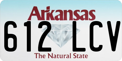 AR license plate 612LCV