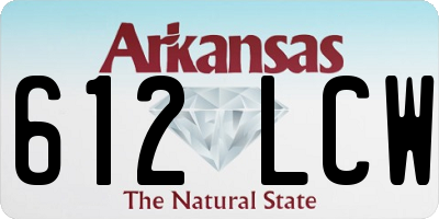 AR license plate 612LCW