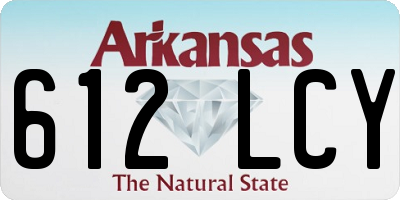 AR license plate 612LCY