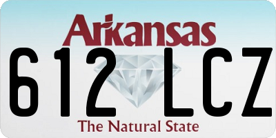 AR license plate 612LCZ