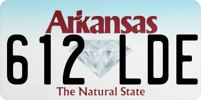 AR license plate 612LDE