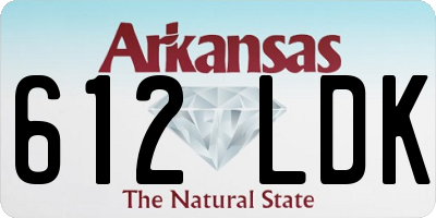 AR license plate 612LDK