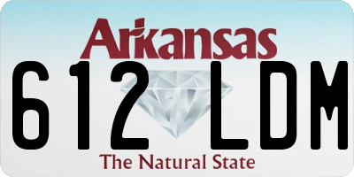 AR license plate 612LDM