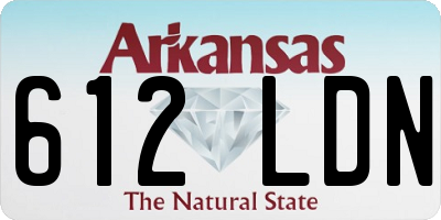 AR license plate 612LDN