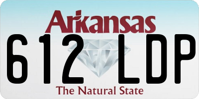 AR license plate 612LDP