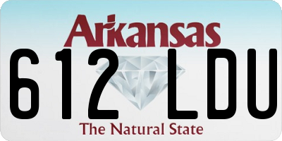 AR license plate 612LDU