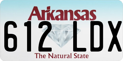 AR license plate 612LDX
