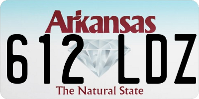 AR license plate 612LDZ