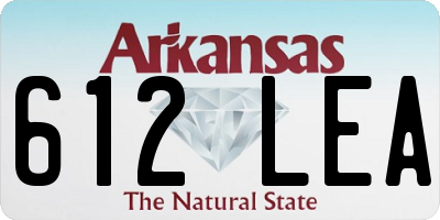 AR license plate 612LEA