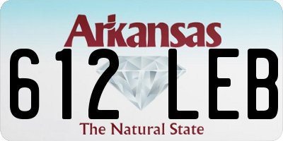 AR license plate 612LEB