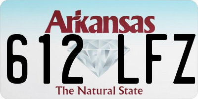 AR license plate 612LFZ