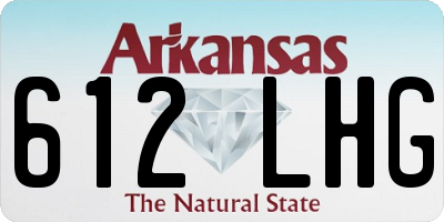 AR license plate 612LHG
