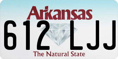 AR license plate 612LJJ