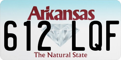 AR license plate 612LQF