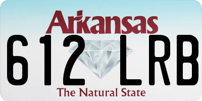 AR license plate 612LRB