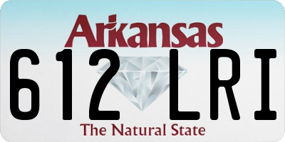 AR license plate 612LRI