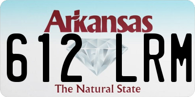 AR license plate 612LRM