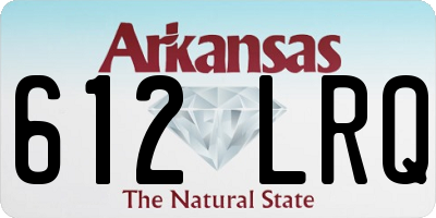 AR license plate 612LRQ