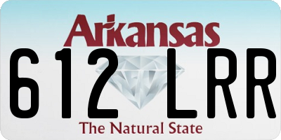 AR license plate 612LRR