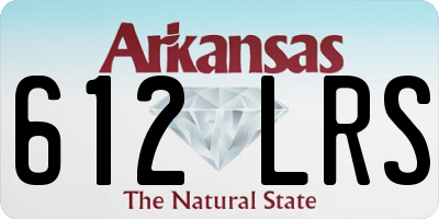 AR license plate 612LRS