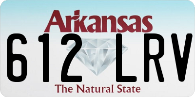 AR license plate 612LRV