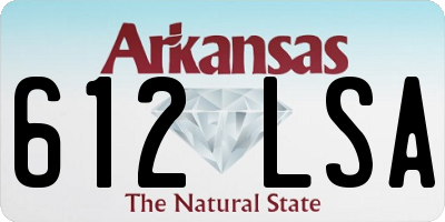 AR license plate 612LSA