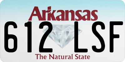 AR license plate 612LSF