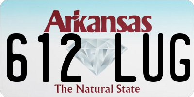 AR license plate 612LUG