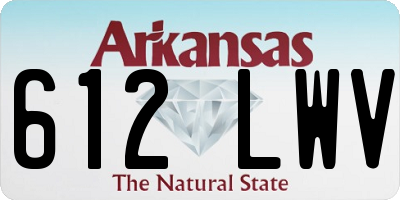 AR license plate 612LWV