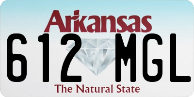 AR license plate 612MGL